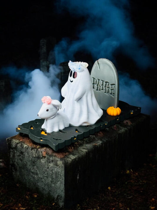 Ghost Walking Dog Lid Topper (Pre-Order)